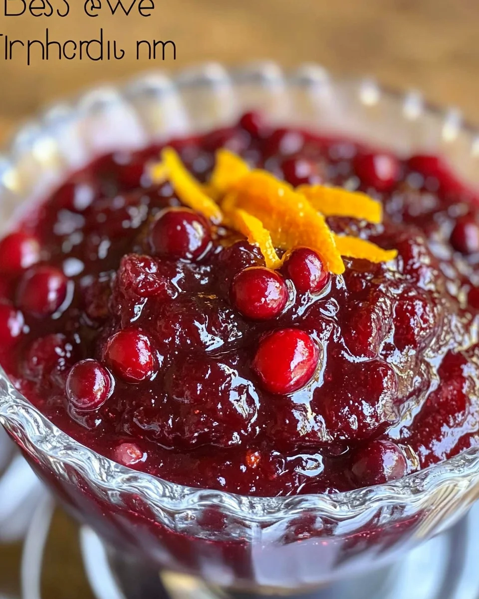 Best Ever Cranberry Sauce