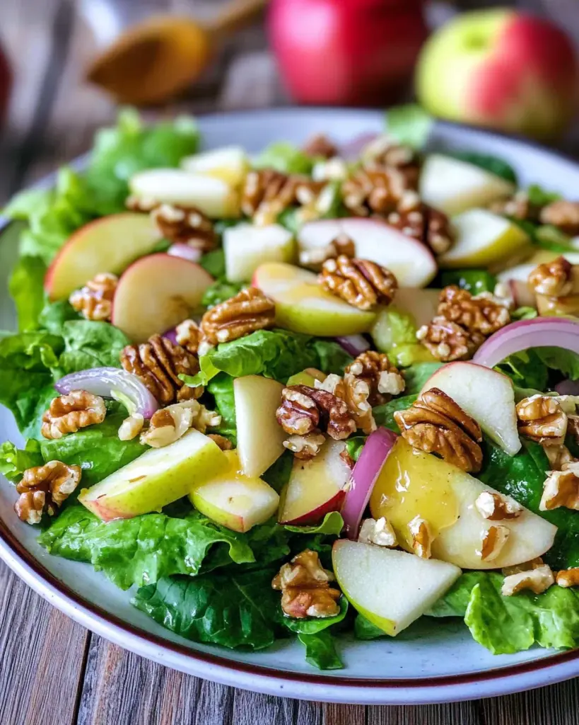 Bestes Feldsalat Rezept Walnüsse & Apfel