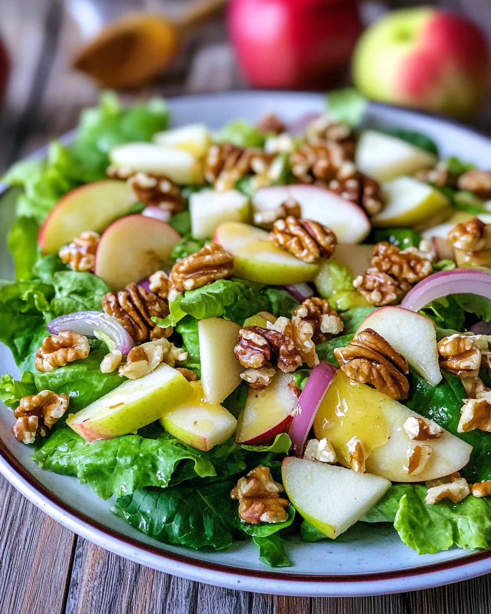 Bestes Feldsalat Rezept Walnüsse & Apfel