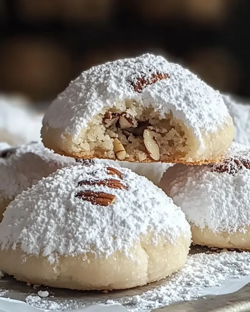 Buttery Pecan Snowball Cookies