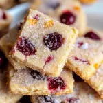 Cranberry Orange Shortbread Cookies