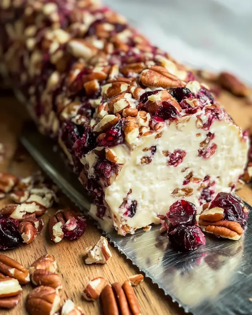 Cranberry Pecan Cheese Log