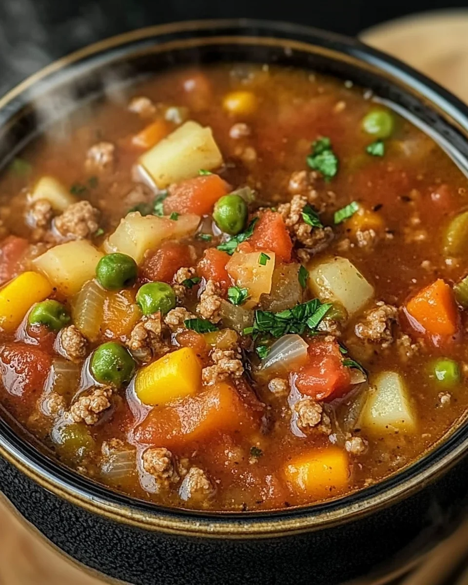 Crockpot Vegetable Beef Soup