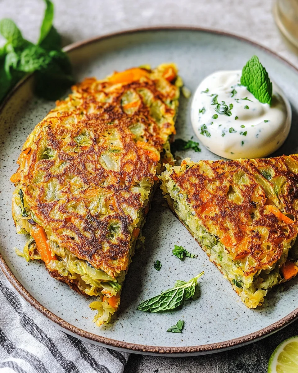 Curry-Spitzkohl-Pancakes