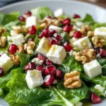 Feldsalat mit Granatapfel & Walnüssen – schnelles Rezept