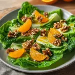 Feldsalat mit Orangen – Rezept mit Orangendressing und Walnüssen