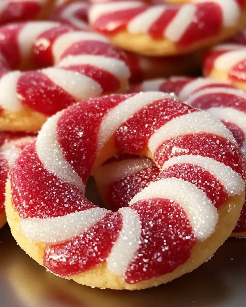 Festliche Zuckerstangen-Kekse
