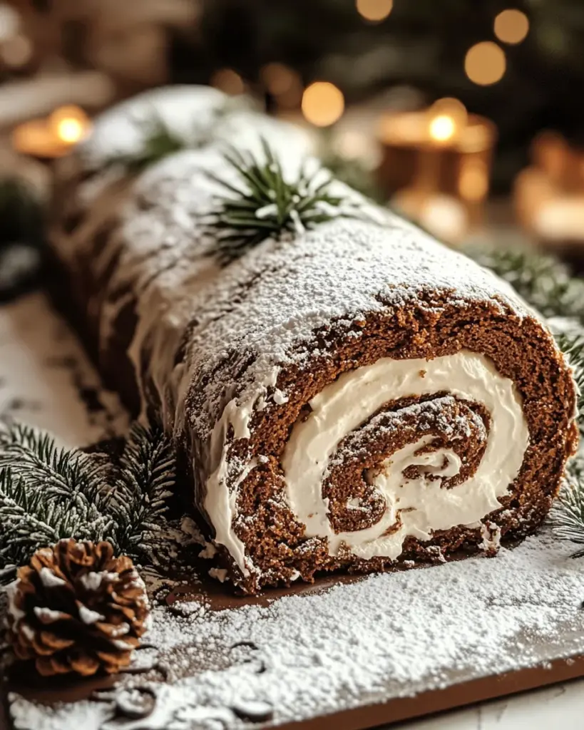 Gingerbread Yule Log: A Festive Holiday Delight