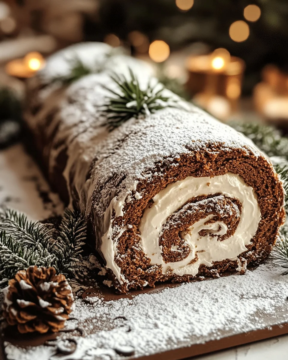 Gingerbread Yule Log: A Festive Holiday Delight