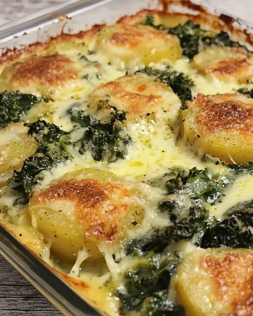 Grünkohlauflauf mit Kartoffeln