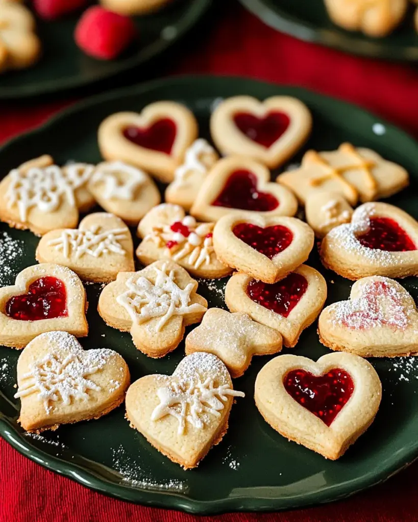 Klassische Butterplätzchen und Spitzbuben