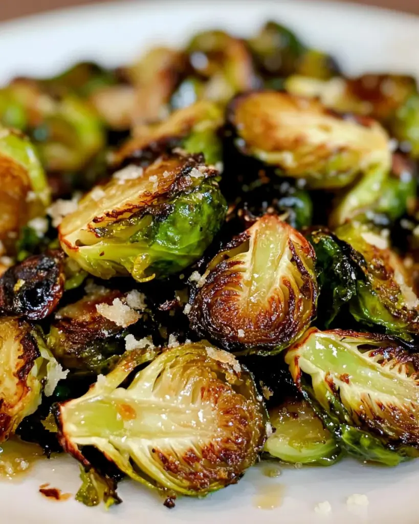 Maple Balsamic Brussels Sprouts