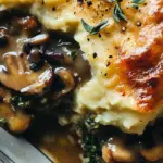 Mushroom Gravy Pie with Garlicky Kale Mashed Potatoes