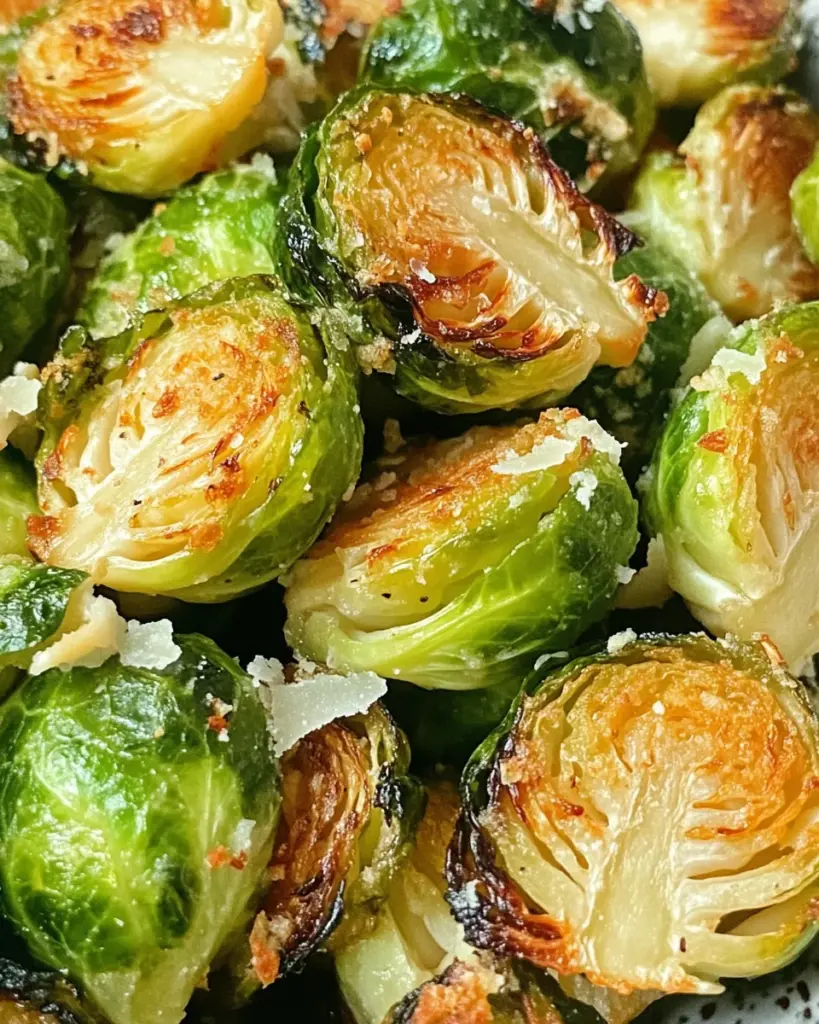 Oven Roasted Parmesan Brussel Sprouts