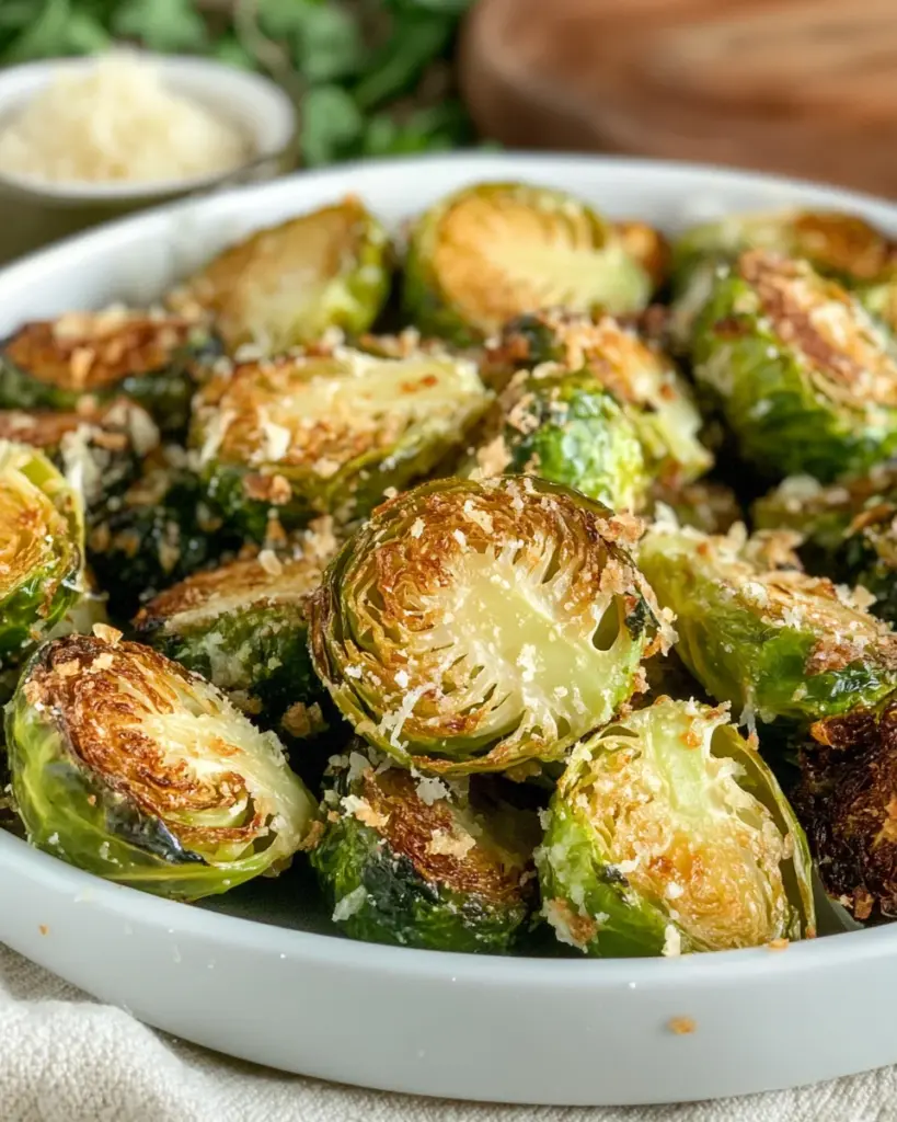 Parmesan Crusted Brussel Sprouts