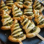 Puff Pastry Pesto Christmas Trees