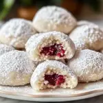 Raspberry Almond Snowball Cookies Delightful Easy Recipe