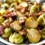 Rosenkohl aus dem Ofen mit Balsamico-Creme und Schweinebauch