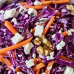 Rotkohlsalat mit Feta & Möhren