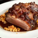 Schweinekrustenbraten Wikinger Art mit Biersauce