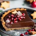 Vegan Gingerbread Chocolate Tart