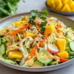 Veganer Chinakohlsalat mit Erdnussdressing
