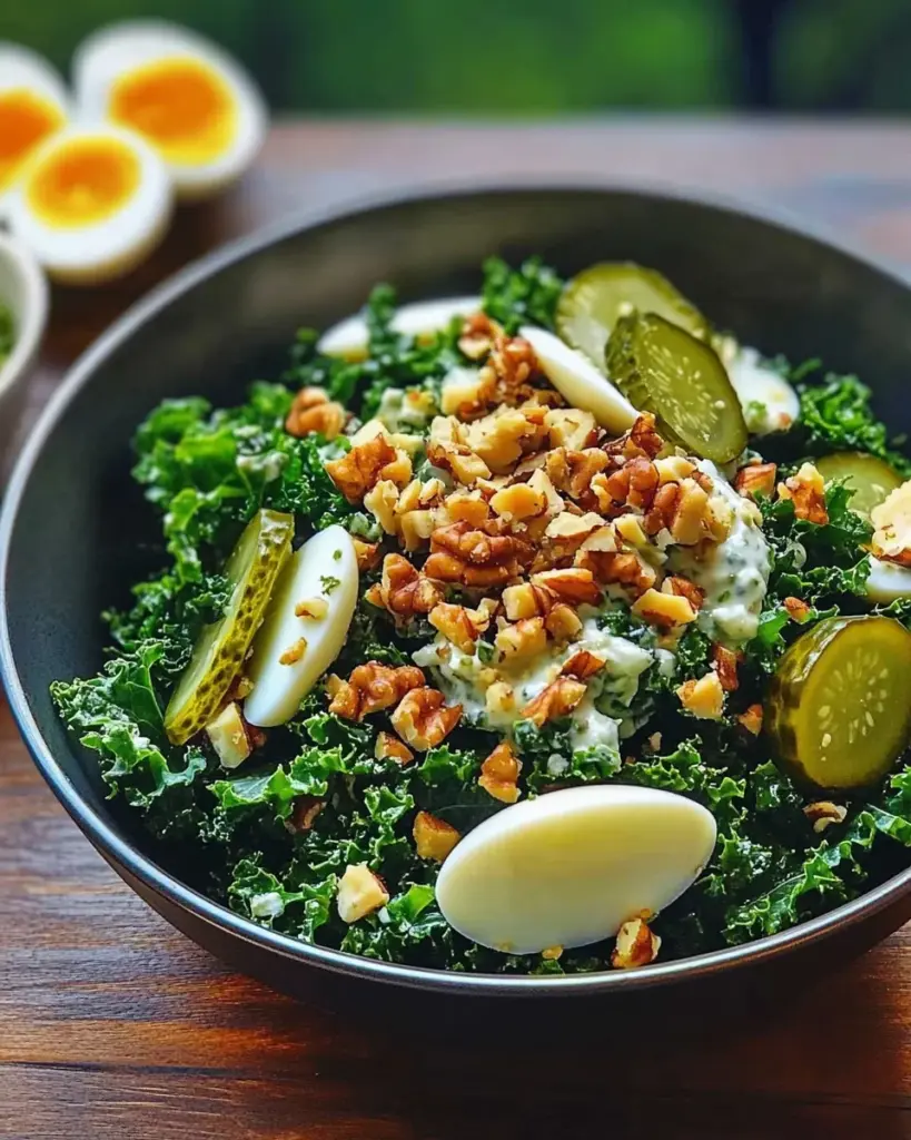 Vegetarischer Grünkohl-Salat: eine Vitaminbombe